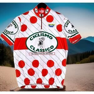 Ciclismo Classico Men's Size XL Cycling Jersey Made in Italy Punto Bici Perugia
